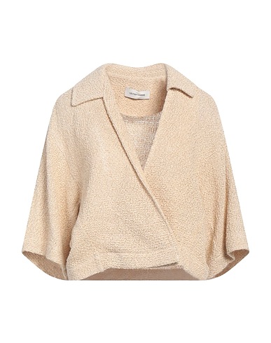 LE 17 SEPTEMBRE Jacke Beige 50% Baumwolle, 50% Leinen