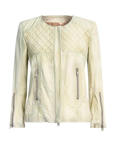 SWORD 6.6.44 Giacca biker Verde chiaro 100% Pelle