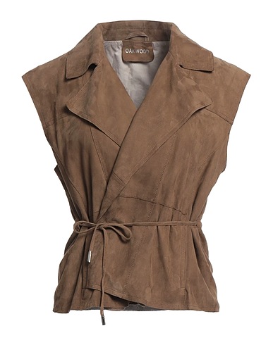OAKWOOD Gilet Khaki Goat skin