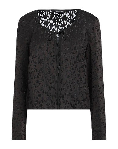 DIANA GALLESI Jacket Black 65% Polyester, 24% Polyamide, 11% Elastane, Viscose
