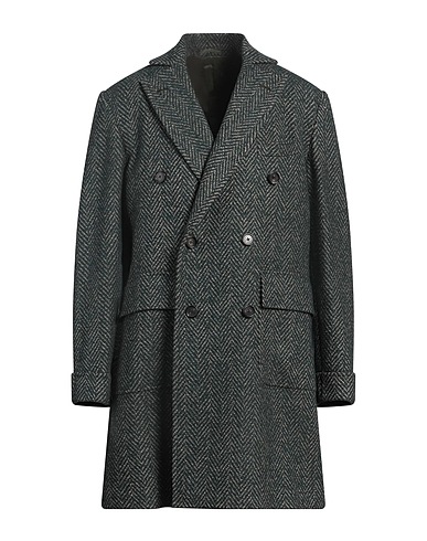 PIACENZA CASHMERE 1733 コート ダークグリーン カシミヤ 37% / バージンウール 23% / 毛（アルパカ） 20% / シルク 17% / ナイロン 3%