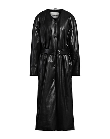 NANUSHKA Coat Black 100% Recycled polyester, Polyurethane
