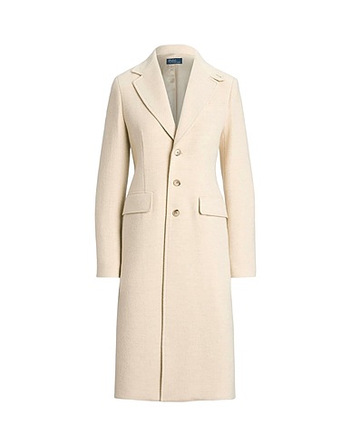POLO RALPH LAUREN Coat Herringbone Coat
 Beige 68% Recycled wool, 26% Polyamide, 2% Viscose, 2% Polyester, 2% Acrylic