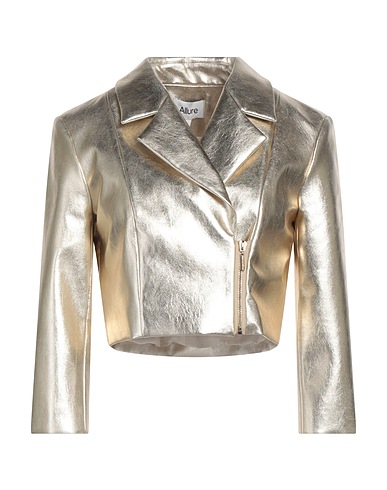 ALLURE Bikerjacke Gold 55% Baumwolle, 45% Polyurethan