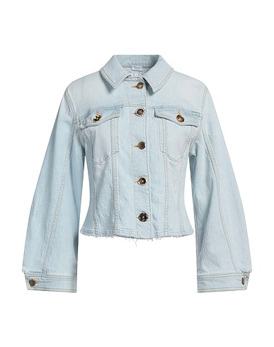 PINKO Denim jacket Blue 99% Cotton, 1% Elastane