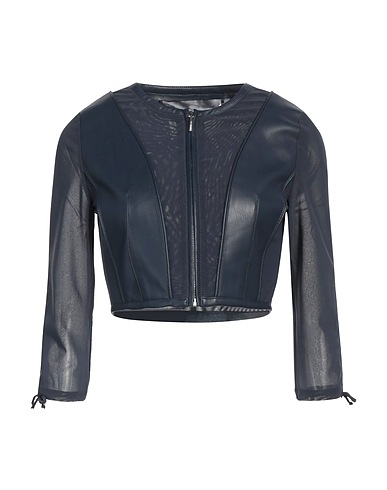 NENETTE Jacket Navy blue 89% Polyester, 11% Elastane