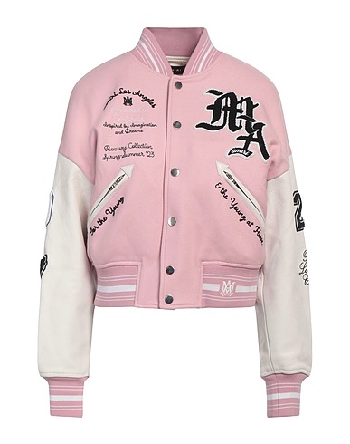 AMIRI Jacket Pink 75% Wool, 25% Nylon, Cow leather
