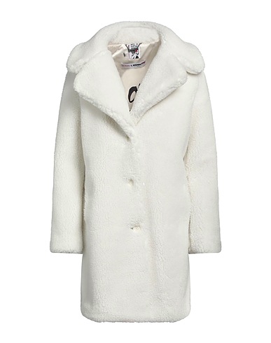 GUESS Teddy Coat White 100% Polyester