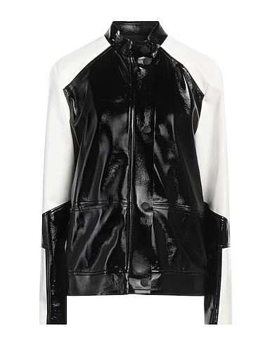 JIJIL Jacket Black 100% Polyester, Polyurethane coated