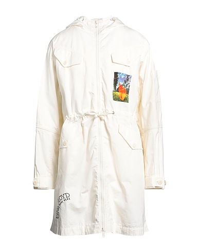 UNDERCOVER Lange Jacke Elfenbein 100% Baumwolle