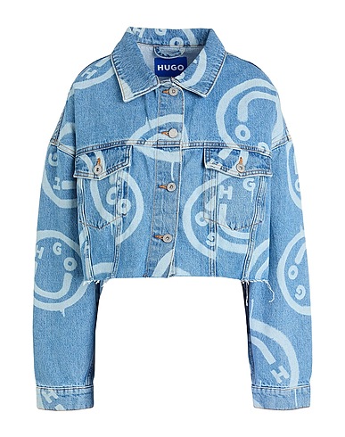 HUGO Denim jacket Blue 100% Cotton