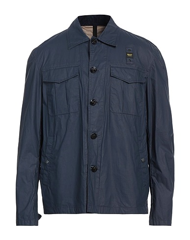 BLAUER. Giubbotto Blu navy 100% Cotone