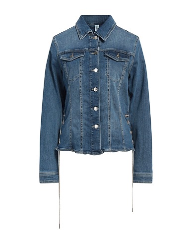 LIU •JO Denim jacket Blue 98% Cotton, 2% Elastane