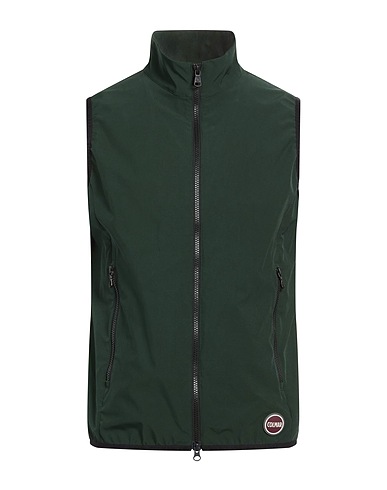 COLMAR Gilet VERDE SCURO 92% Polyester, 8% Elastane