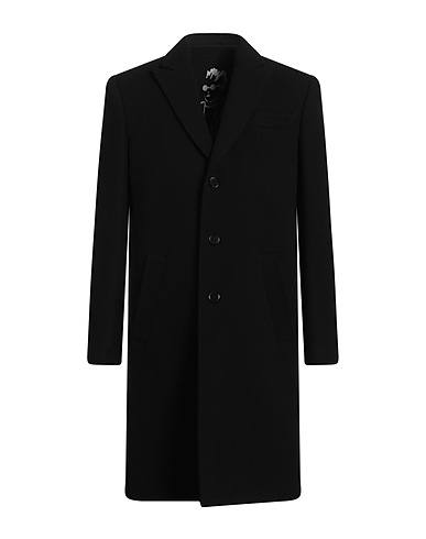 MOSCHINO Coat Black 75% Virgin Wool, 25% Polyamide
