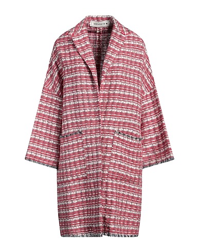 SHIRTAPORTER Coat Garnet 39% Cotton, 28% Viscose, 18% Polyamide, 10% Acrylic, 5% Stipa tenacissima