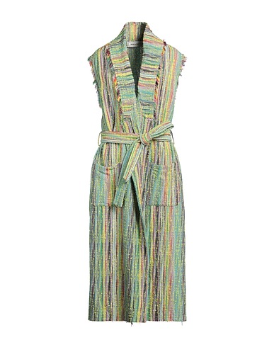 SHIRTAPORTER Full-length jacket Green 39% Cotton, 28% Polyamide, 18% Viscose, 10% Acrylic, 5% Other Fibres