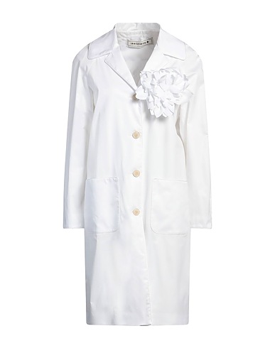 SHIRTAPORTER Lange Jacke Weiß 85% Baumwolle, 15% Polyurethan