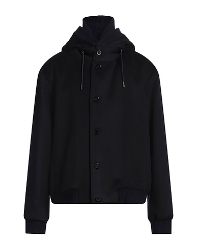 EMPORIO ARMANI Jacket Midnight blue 97% Virgin Wool, 3% Polyester