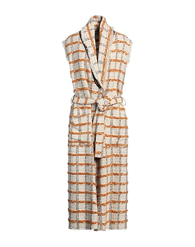 SHIRTAPORTER Full-length jacket Beige 39% Cotton, 28% Polyamide, 18% Viscose, 10% Acrylic, 5% Other Fibres
