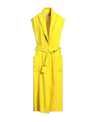 SHIRTAPORTER Full-length jacket Yellow 39% Cotton, 28% Polyamide, 18% Viscose, 10% Acrylic, 5% Other Fibres