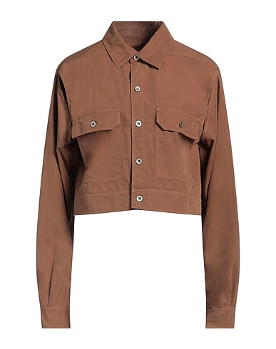 DRKSHDW by RICK OWENS Solid color shirts & blouses Brown 100% Cotton