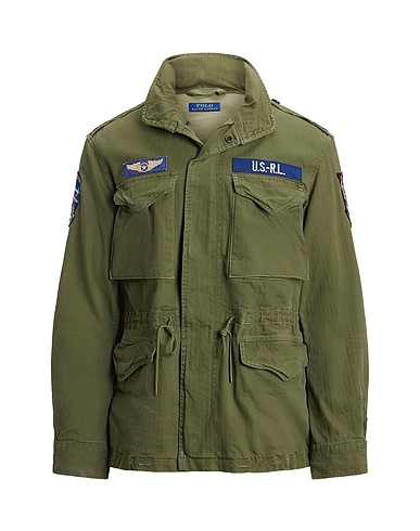 POLO RALPH LAUREN Giubbotto The Iconic Field Jacket
 Verde militare 100% Cotone