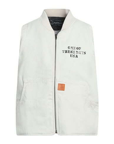 ONE OF THESE DAYS Smanicati Off white 100% Cotone