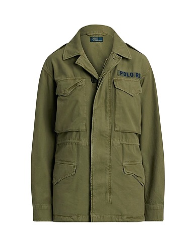 POLO RALPH LAUREN Jacket Cotton Twill Field Jacket
 Military green 100% Cotton