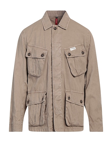 FAY ARCHIVE Giubbotto Beige 74% Cotone, 26% Lino