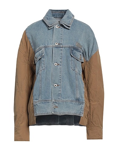 FENG CHEN WANG Giubbotto jeans Blu 100% Cotone