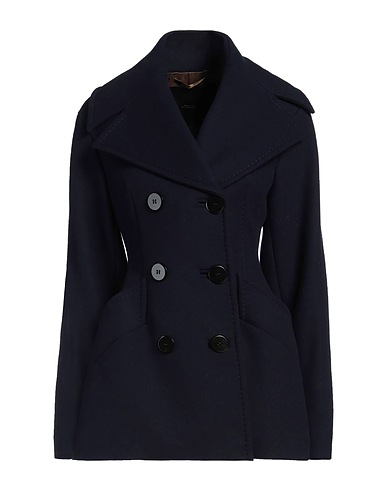 MAX MARA Coat ATELIER Midnight blue 100% Virgin Wool