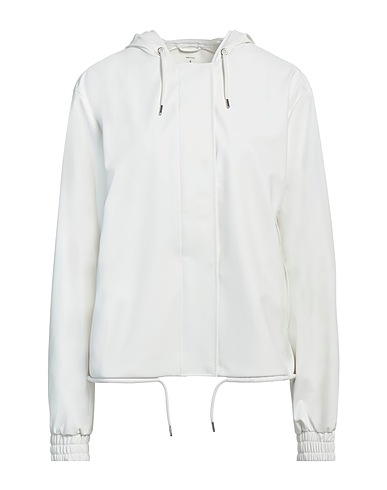 RAINS Jacket White 100% Polyester, Polyurethane coated