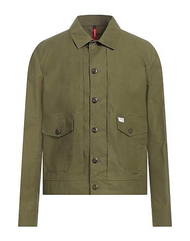 FAY ARCHIVE Jacket Military green 100% Cotton