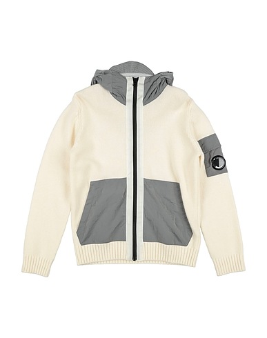 C.P. COMPANY UNDERSIXTEEN Strickjacke Cremeweiß 80% Holz, 20% Polyamid