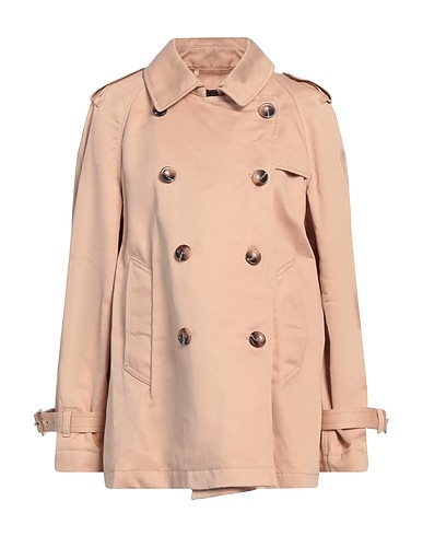 HISTORIC Double breasted pea coat Beige 65% Cotton, 35% Polyester