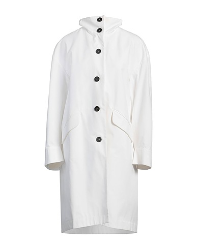 MASSIMO ALBA Full-length jacket White 100% Cotton