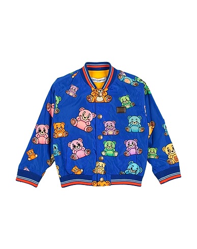 DOLCE&GABBANA Jacket Blue 100% Polyamide, Brass, Polyester, Cotton, Elastane