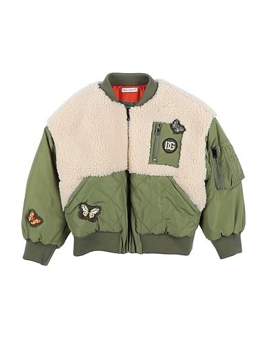 DOLCE&GABBANA Jacke Militärgrün 100% Polyester, Schurwolle, Elastan