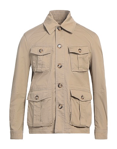 OFFICINA 36 Jacket Sand 97% Cotton, 3% Elastane