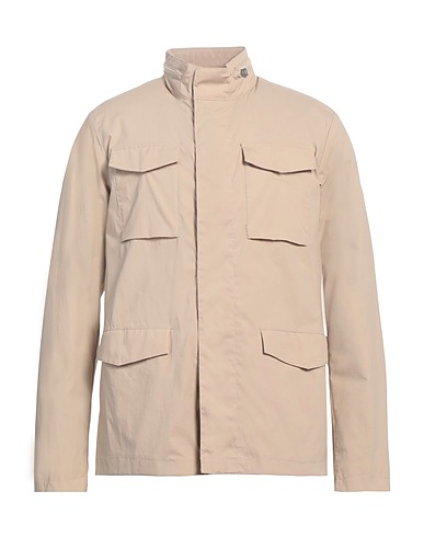 PEOPLE OF SHIBUYA Jacket Beige 71% Cotton, 27% Polyamide, 2% Elastane