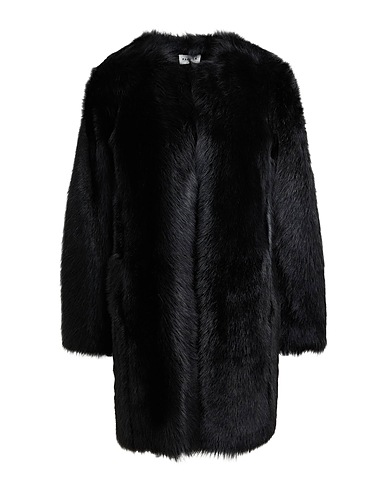 P.A.R.O.S.H. Teddy Coat Black 100% Sheepskin