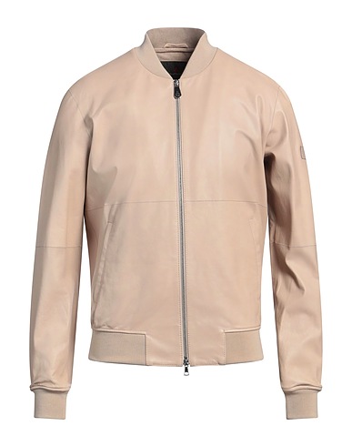 PEUTEREY Bomber Beige 100% Leather, Polyester, Elastane