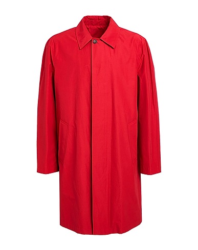DUNHILL Full-length jacket Brick red 55% Cotton, 45% Nylon