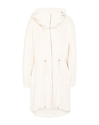 SISTE'S Full-length jacket Cream 90% Polyester, 10% Elastane