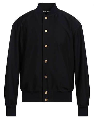 PALM ANGELS Bomber Midnight blue 70% Paper, 30% Polyester
