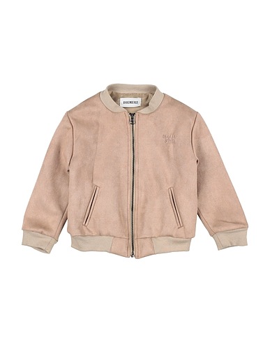 BIKKEMBERGS Jacket Beige 90% Polyester, 10% Elastic fibres