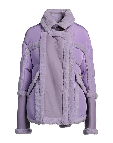 NICOLE BENISTI Teddy Coat Lilac 100% Lamb Shearling, Polyester