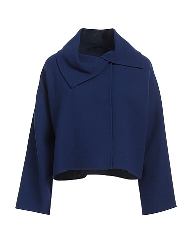 STEPHAN JANSON Double breasted pea coat Bright blue 100% Virgin Wool