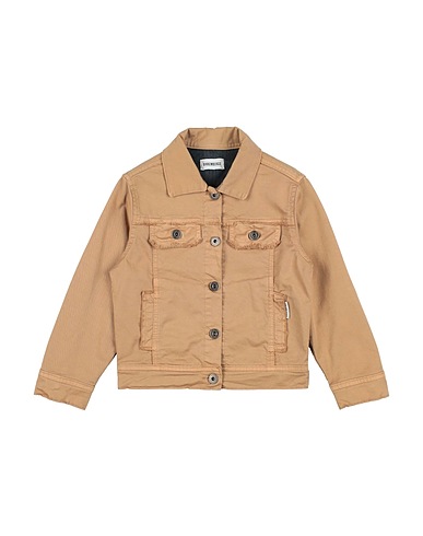 BIKKEMBERGS Giubbotto jeans Cammello 97% Cotone, 3% Elastan